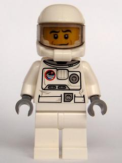 Spacesuit, White Legs, Space Helmet, Black Eyebrows